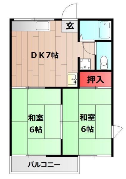 ハイツ野々上 間取り図画像