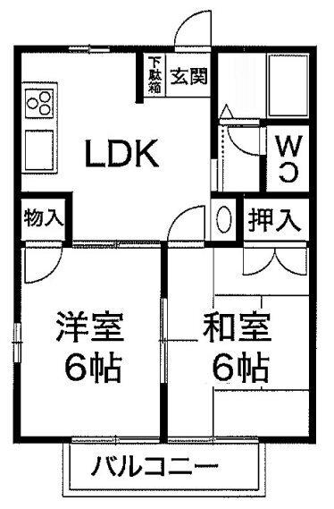 プラザ朝霧 間取り図画像