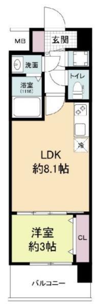 セレニテ神戸ミラクノール 間取り図画像