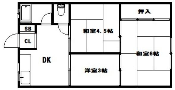 ユニオンハイツ 間取り図画像