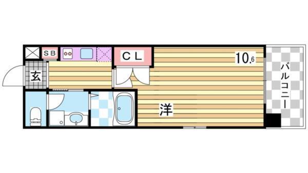 エスライズ新神戸 間取り図画像