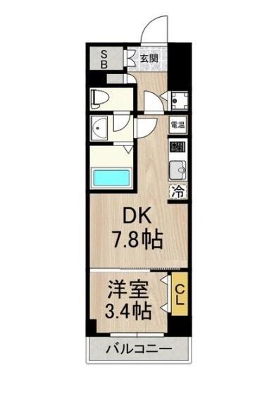 インブルーブ三宮イースト 間取り図画像
