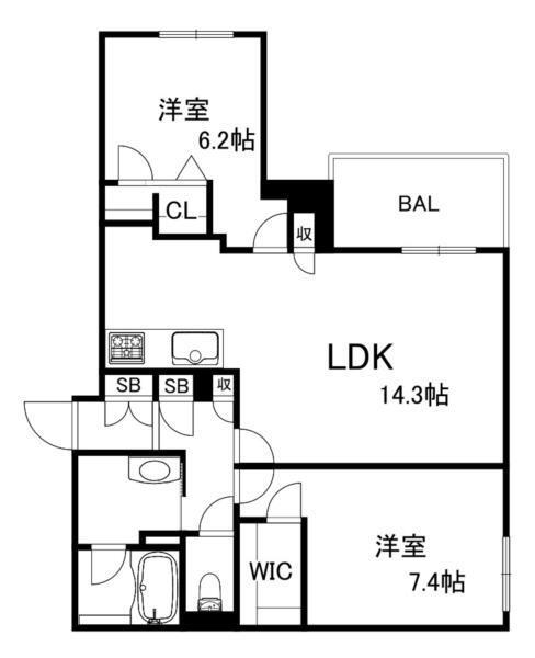 シャーメゾン　シエロ 間取り図画像