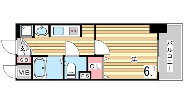 プレサンス神戸プレシャス 間取り図画像