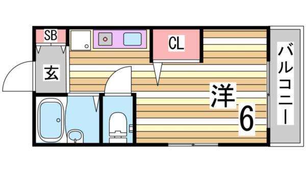 セジュール摩耶I 間取り図画像