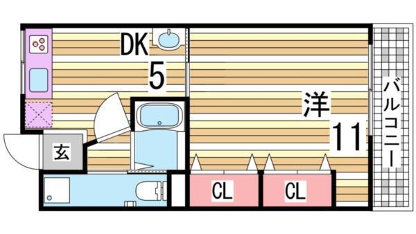 白川台ハイツ 間取り図画像