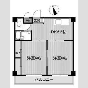 セオ・コート潤和 間取り図画像