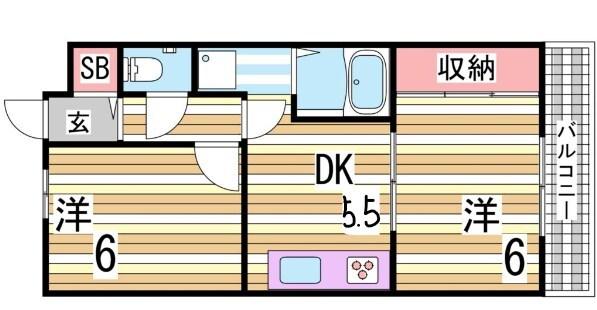 マリンクレール野田 間取り図画像