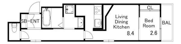 ブロンテ明石本町 間取り図画像