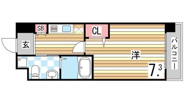 アルファレガロ甲南山手 間取り図画像