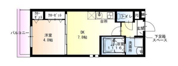 フジパレス西宮甲東園III番館 間取り図画像