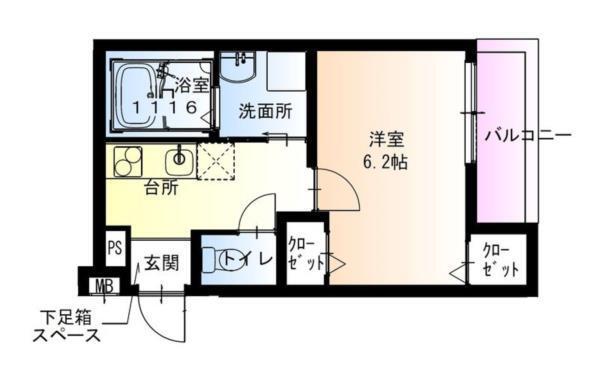 フジパレス西宮甲東園III番館 間取り図画像