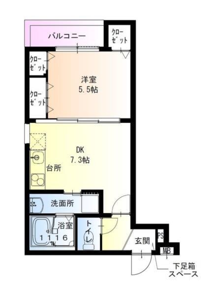 フジパレス西宮甲東園II番館 間取り図画像