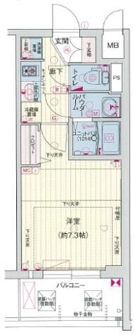 プレサンスTHE神戸 間取り図画像