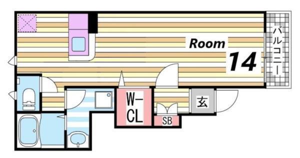 エステルノ 間取り図画像
