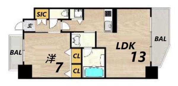 プレジオ神戸WEST 間取り図画像
