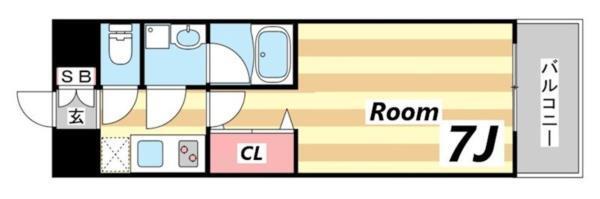 ファーストレジデンス三宮イースト 間取り図画像