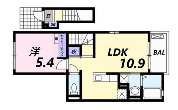 レジデンスひかり 間取り図画像