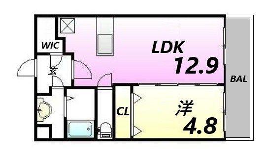 ラフィネコート 間取り図画像