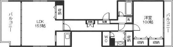 ハッピーコート栄町 間取り図画像