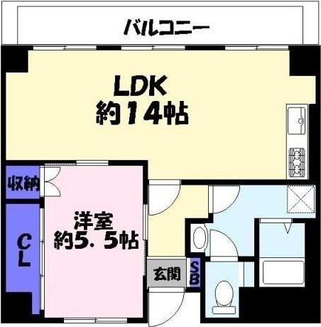 シャトー三和３号館 間取り図画像