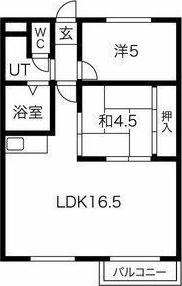 パークハイツ 間取り図画像