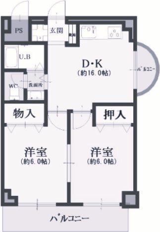 ビューライフ六甲 間取り図画像
