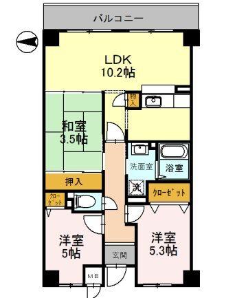 グレース門戸荘 間取り図画像