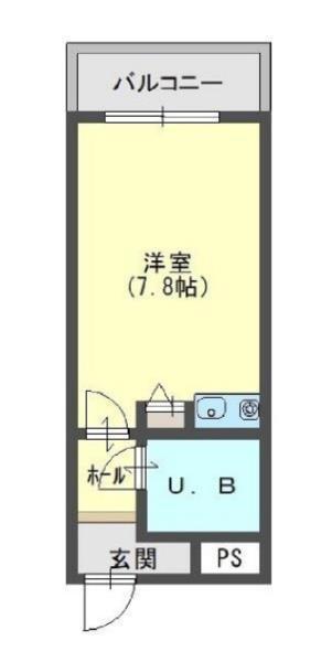 ライオンズマンション神戸花隈 間取り図画像