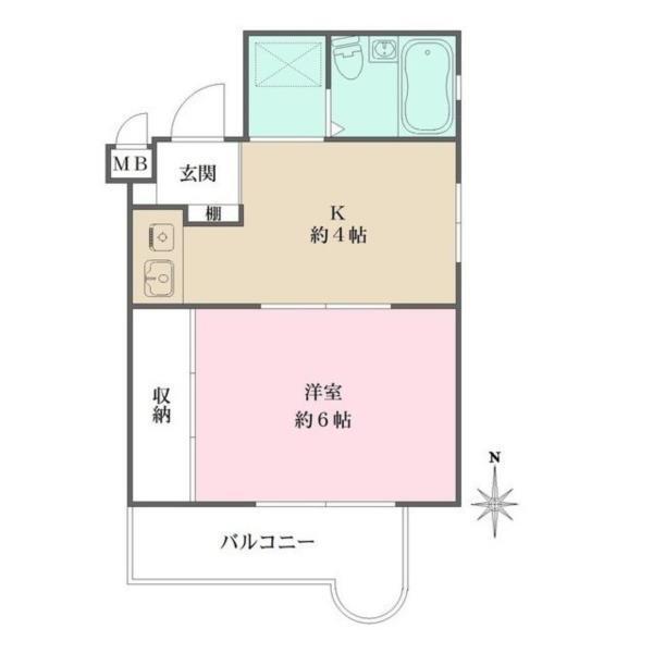 パレラフィネ甲子園口 間取り図画像