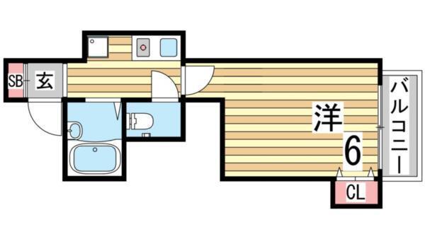 エルパラッツォ塚本 間取り図画像