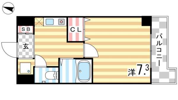 アルパ三宮 間取り図画像