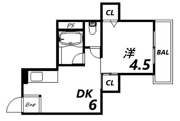 大石マンション 間取り図画像