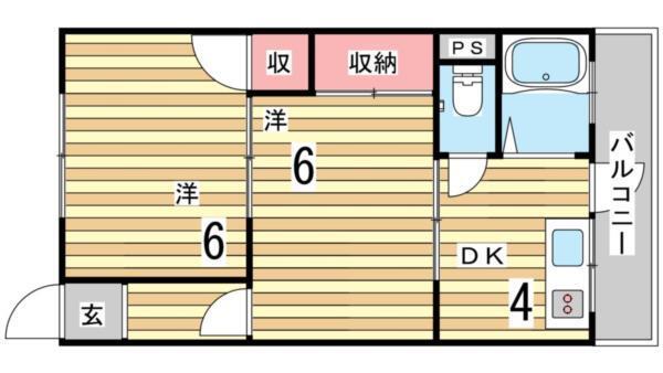 カーサ西山町 間取り図画像