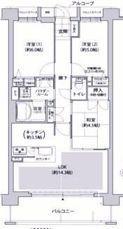 リベール明石ラ・メール 間取り図画像