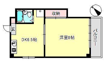 柳本マンション 間取り図画像