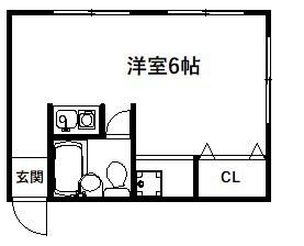 第二篠原荘 間取り図画像