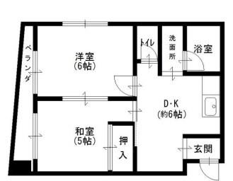 坂田ハイツ 間取り図画像