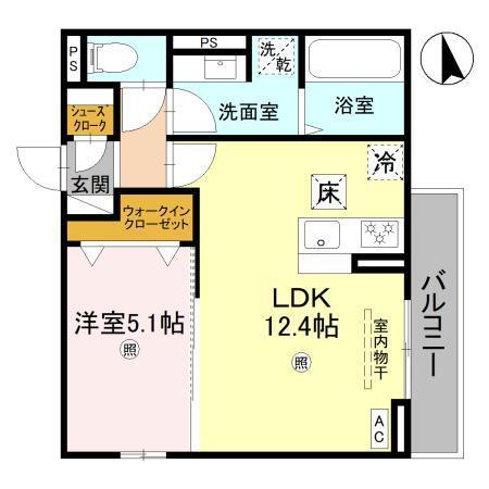 D’s北条口 間取り図画像