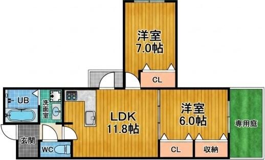 CASA香枦園 間取り図画像