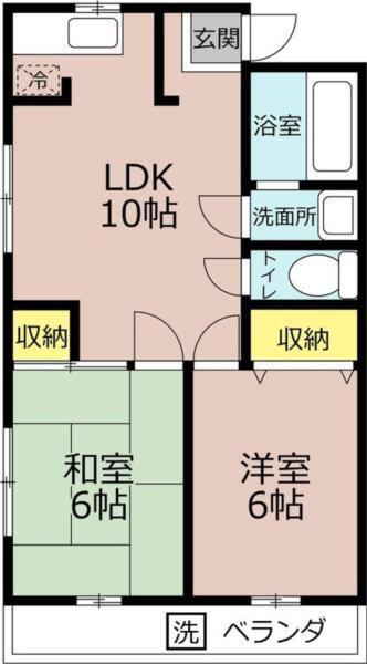 長田コーポ 間取り図画像