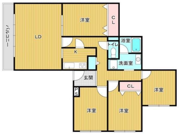 上ヶ原TWENTY EIGHT 間取り図画像