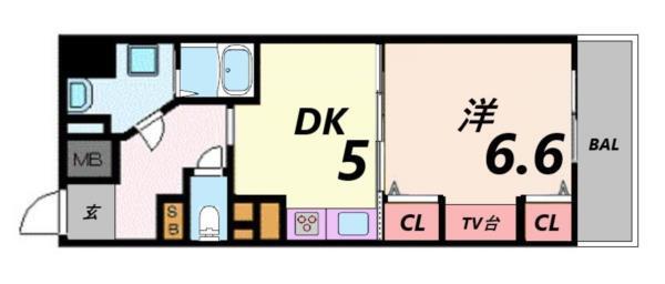 デルファーレ神戸三宮 間取り図画像