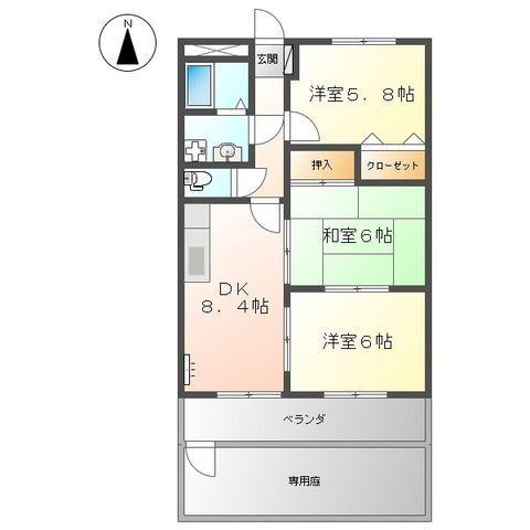ハイツエトワール 間取り図画像