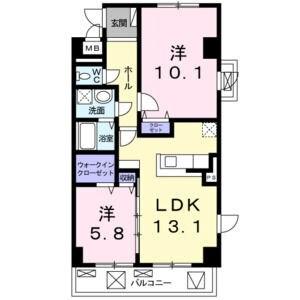 エアリーヒルズ芦屋 間取り図画像