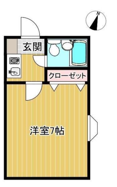 コーポ旗塚 間取り図画像