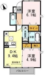 エルミタージュ 間取り図画像