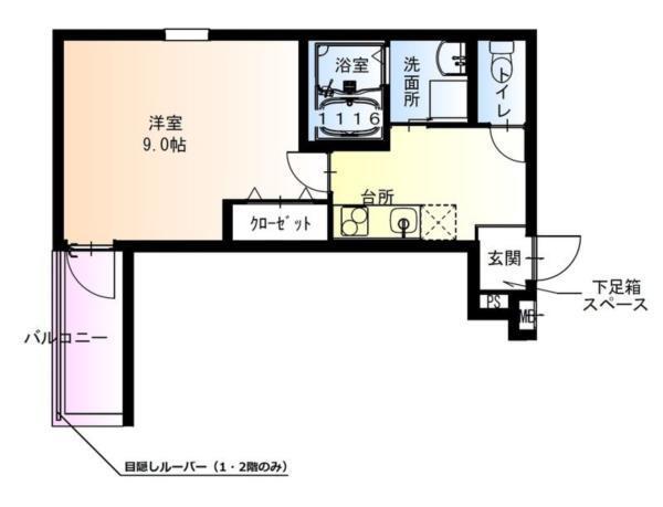 フジパレス西宮久寿川 間取り図画像