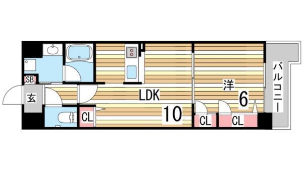 メゾンドバレー 間取り図画像