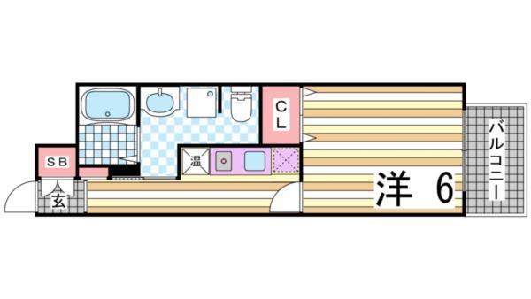 ドミール春日野道N（704） 間取り図画像